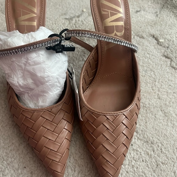 Zara sparkly trim heels bloggers fav - Picture 7 of 8